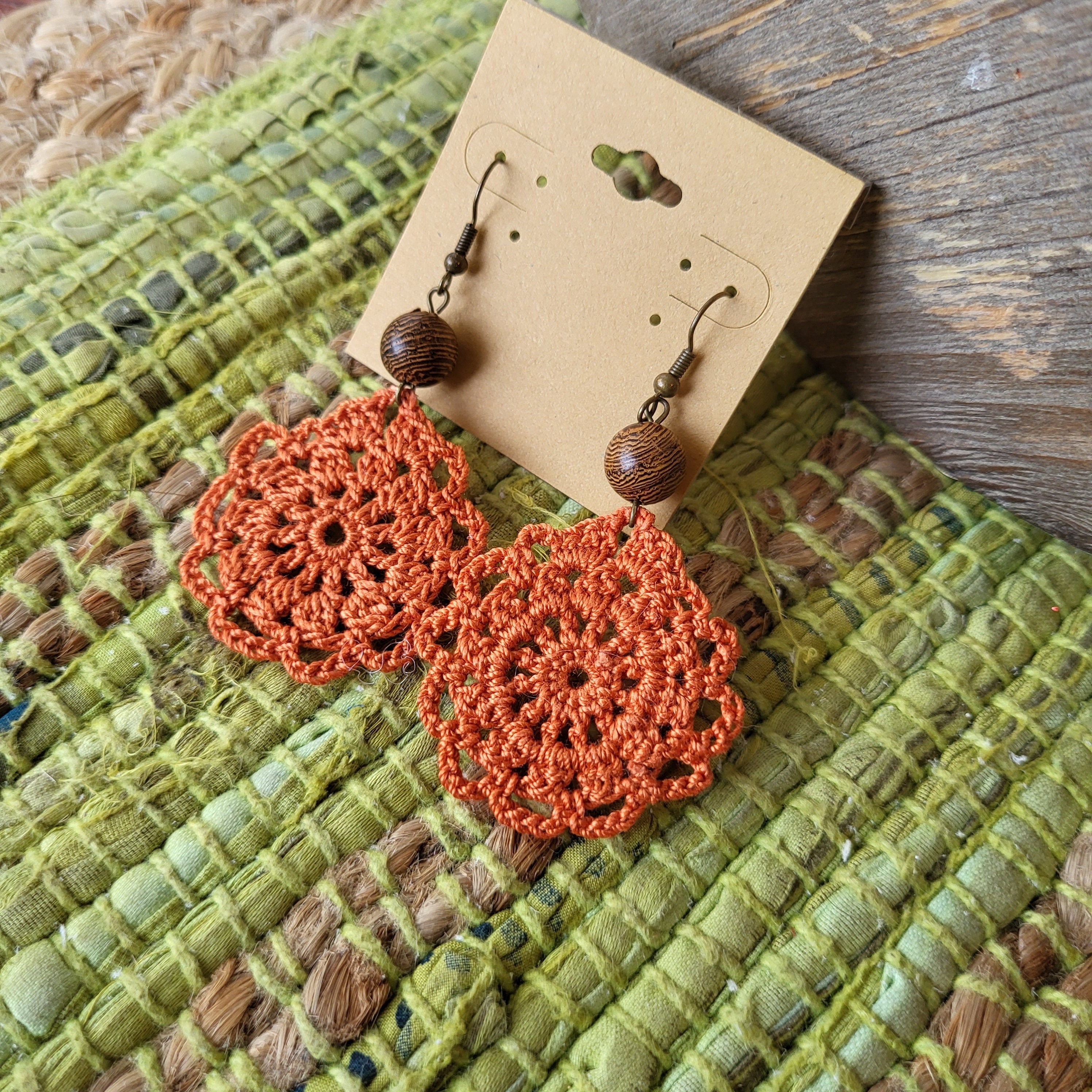 35 Beaded Crochet Patterns to Add Sparkle, Texture, and Giftable Charm 28 Handmade Crochet Teardrop Earrings Boho Earrings Beaded