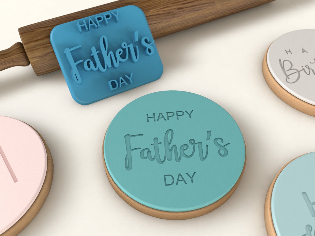 Happy Fathers Day - Fathers Day Cookie Stamp - Etsy