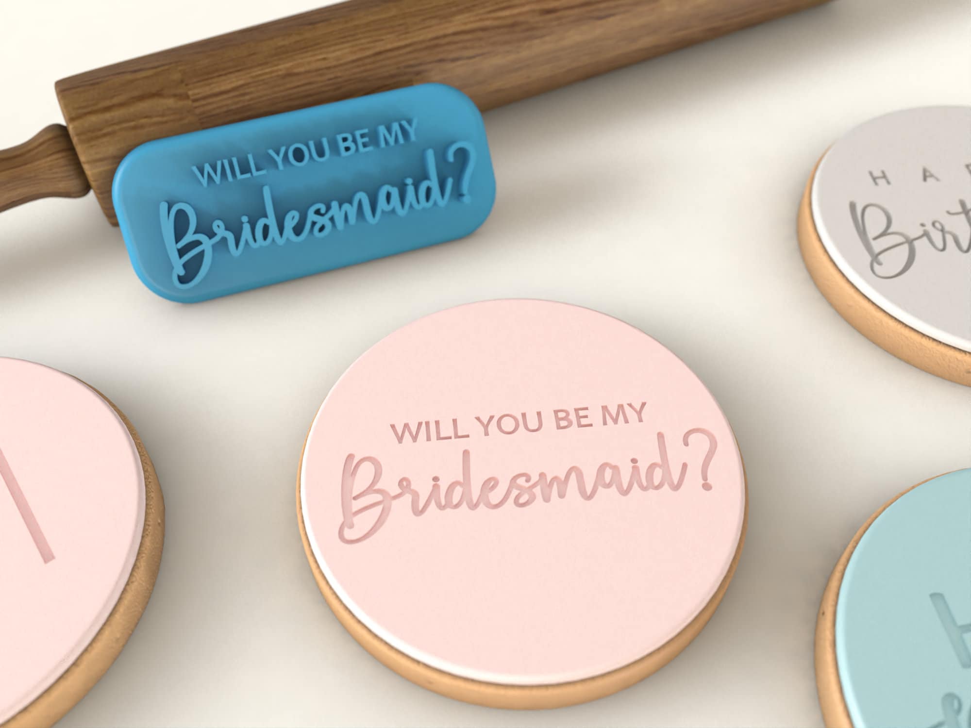 Will You Be My Bridesmaid Cookie Stamp Etsy Australia