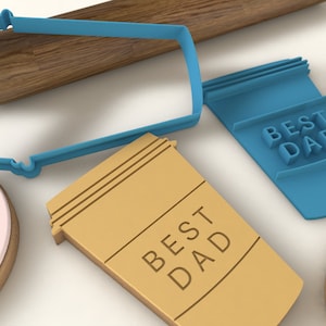 Best Dad Coffee Cup- Fathers Day Cookie Cutter & Stamp Set