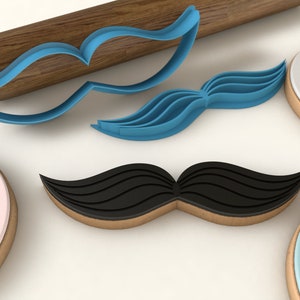 Moustache - Fathers Day Cookie Cutter & Stamp Set