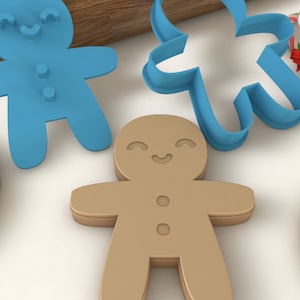 Gingerbread Man - Christmas Cookie Cutter & Stamp