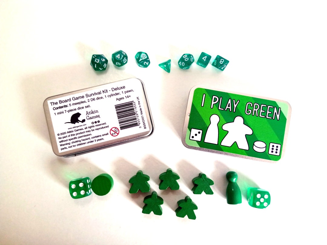 I Play Green The Board Game Survival Kit Always Play Board Etsy 日本