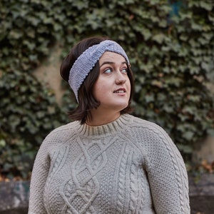 Grey Twist Headband