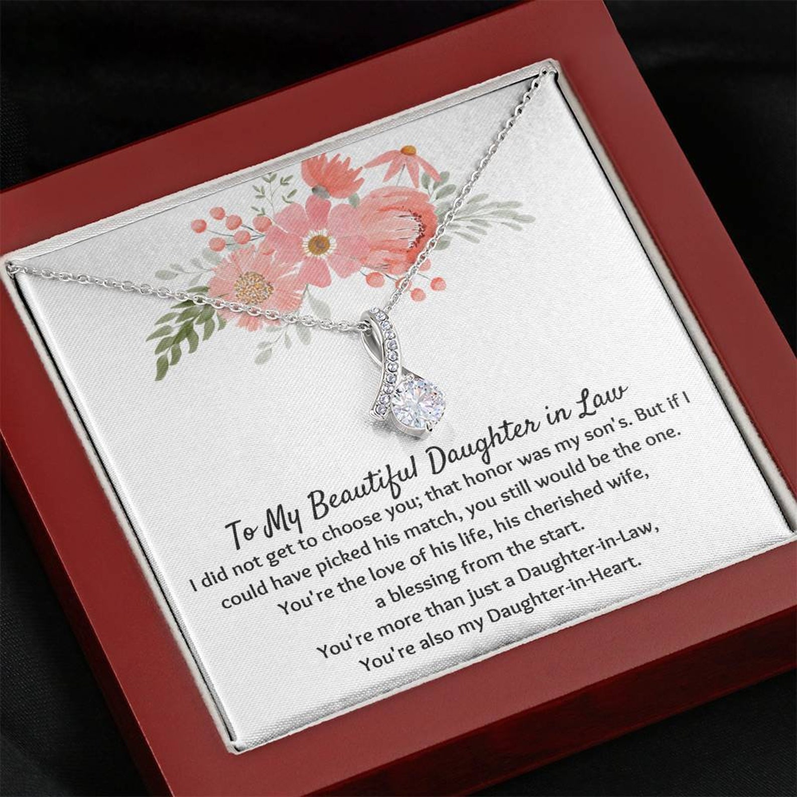 Daughter in Law Necklace Gift For Future Daughter in Law Etsy