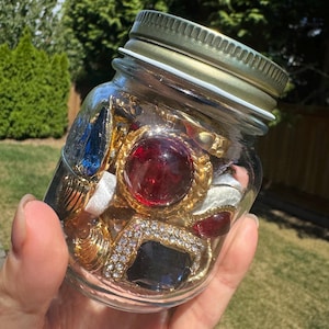 Custom Jewelry Jar,Mystery Jewelry Box,Mystery Gift, Tiktok Jewelry Box,Vintage Earrings,Vintage Bracelets,Ring,Brooch,Gift for Her Birthday