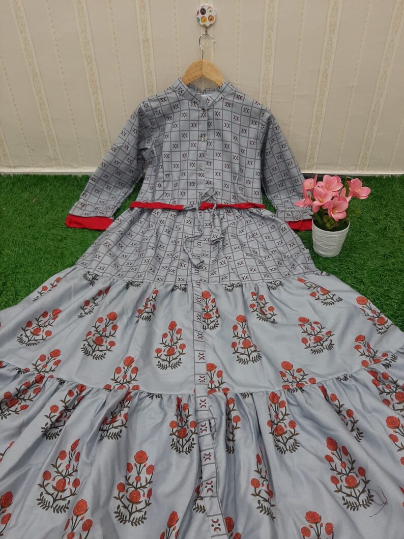 Exclusive Beautiful Digital Printed Cotton Fabric with Digital Print /& 55 inch Length Decent look Women or Girls In L,XL or XXL Size