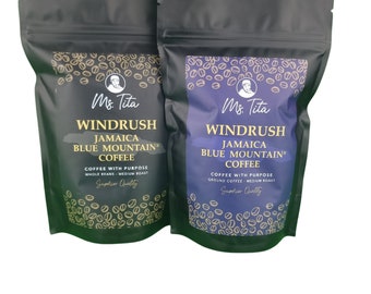 Ms Tita Coffee - Windrush Blend - Jamaica Blue Mountain Coffee Blend. 30% JBM Coffee. Freshly Roasted Coffee.