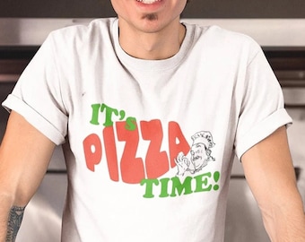 Pizza Time-T-shirt: grappig T-shirt met foodie-print