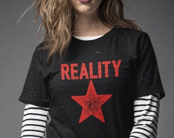 Reality Star Unisex Tee: Funny Graphic Bella+Canvas Shirt