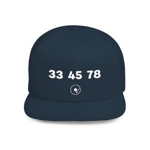 Vinyl Record Snapback Hat, Stylish Cap for DJs, Turntable Heads, Bin Hunters, Unique Gift, Casual Streetwear