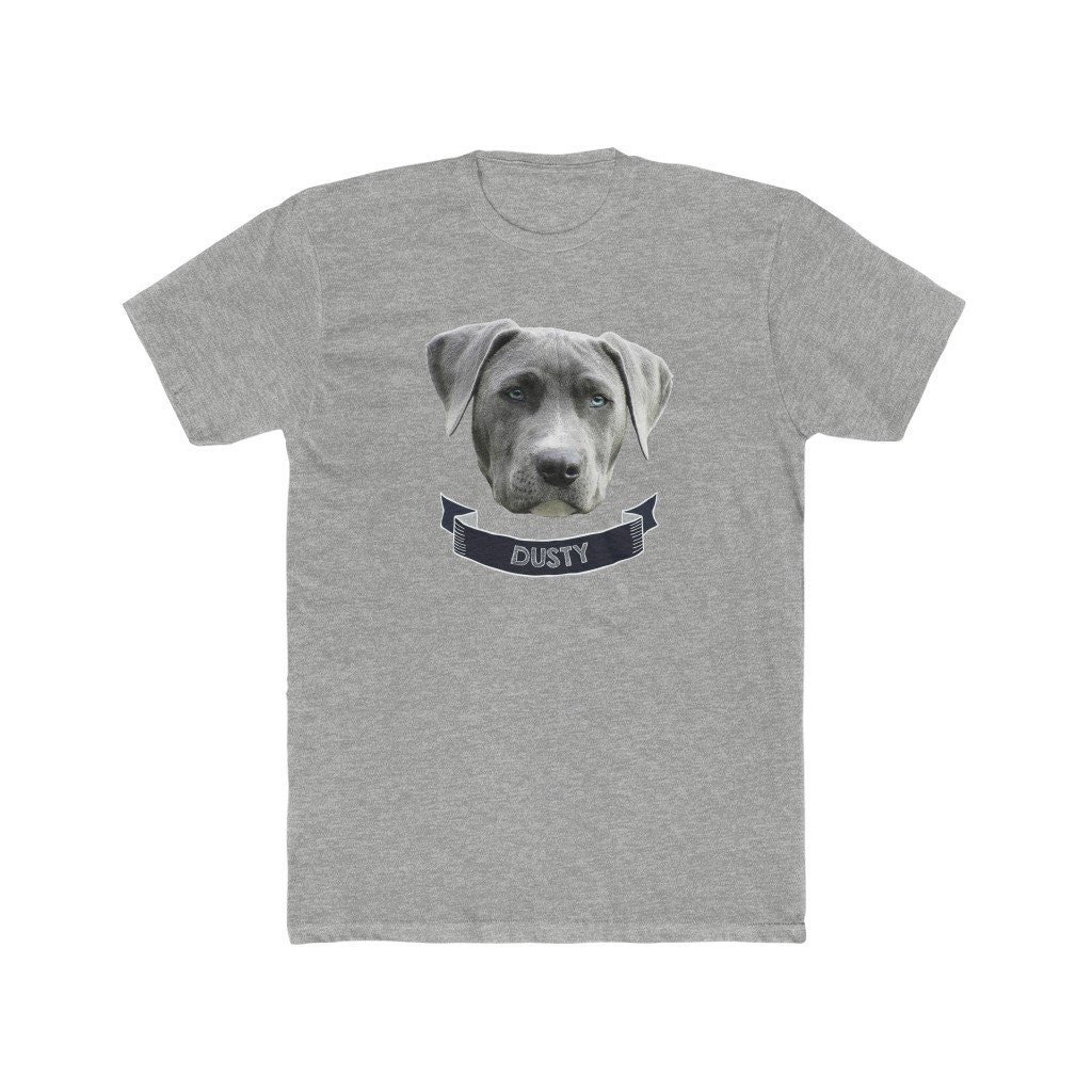 Personalized Custom Pet Shirt with Name on a soft Men