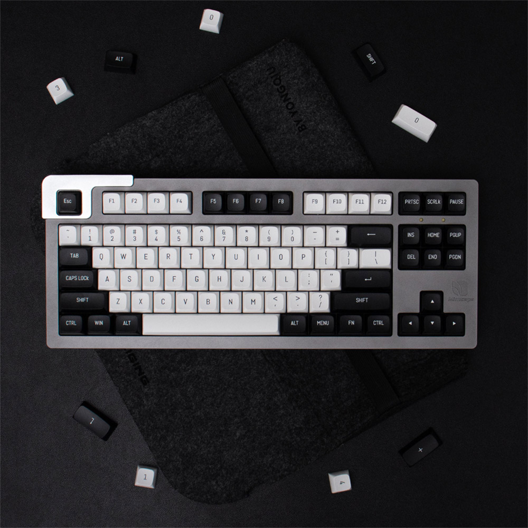 Black and White Keycaps150 PCS MSA Keycap Set Minimalist Etsy