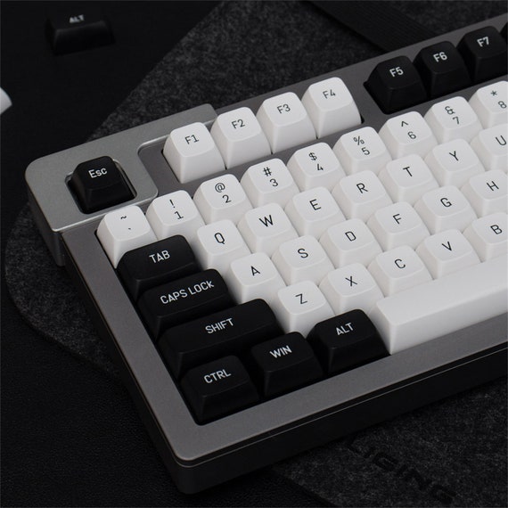 Black and White Keycaps150 PCS MSA Keycap Set Minimalist Etsy
