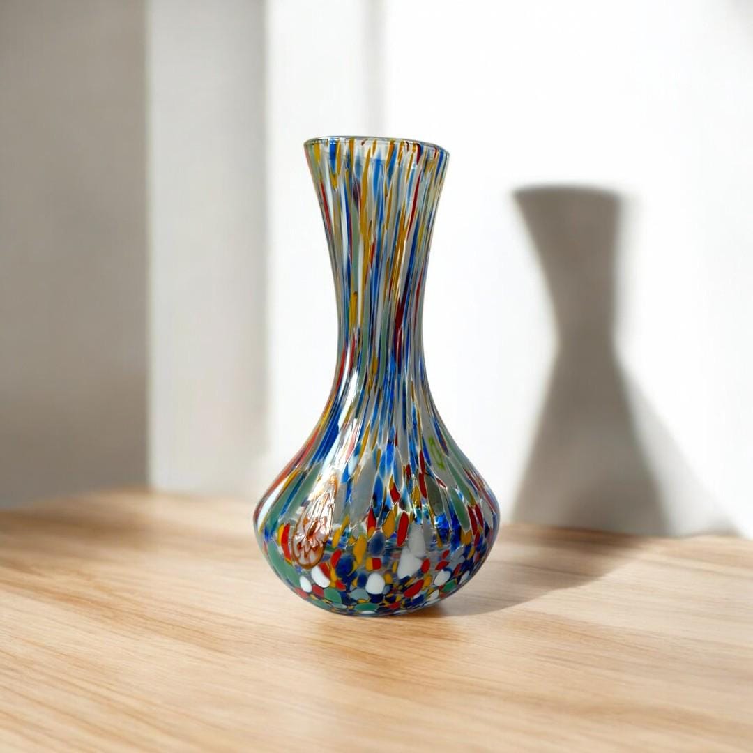 Murano Glass ムラノ カット 大型 花瓶 Murano Glass ムラノ カット 大型 花瓶 Murano Glass ムラノ