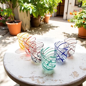 Murano Swirl Glasses - Etsy