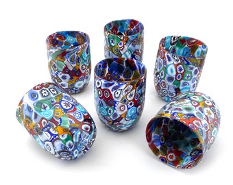 6 SPECIAL EDITION glasses, in Murano glass - FORTUNY