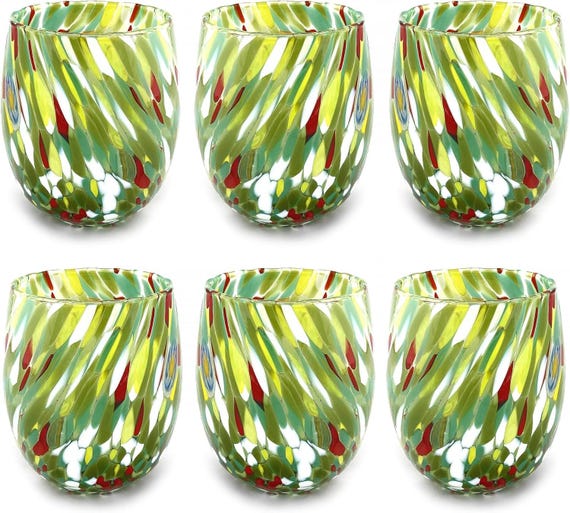 Bicchiere Da Long Drink In Vetro Di Murano - Collezione Happy Fruit, Made In Italy, Ambra - Foto 3