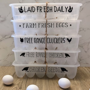 Funny reusable egg carton, funny sayings, custom egg carton plastic, kitchen décor, Christmas gift, stocking stuffer, white elephant gift