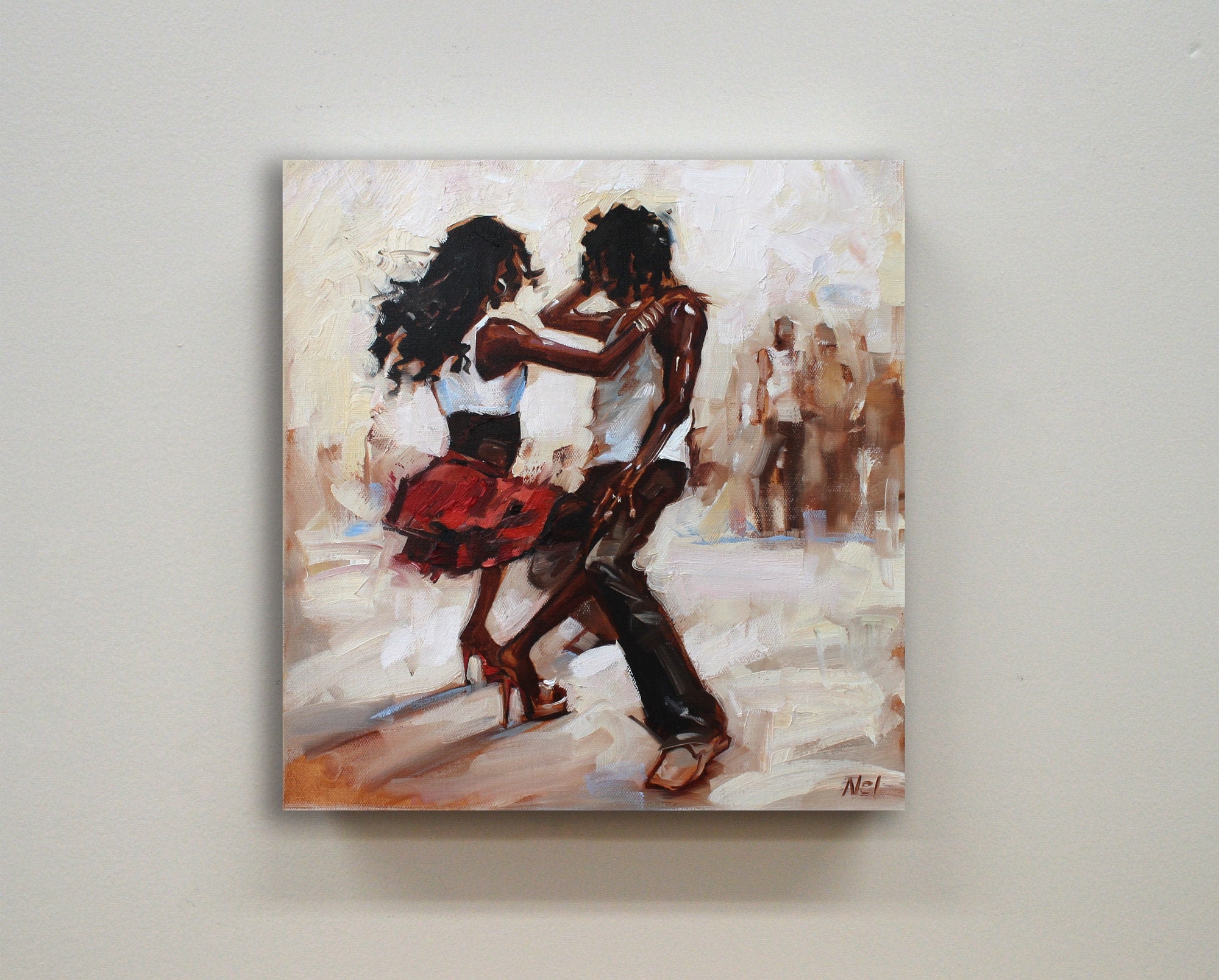 Black Painting Print African American Art Print on Canvas Etsy