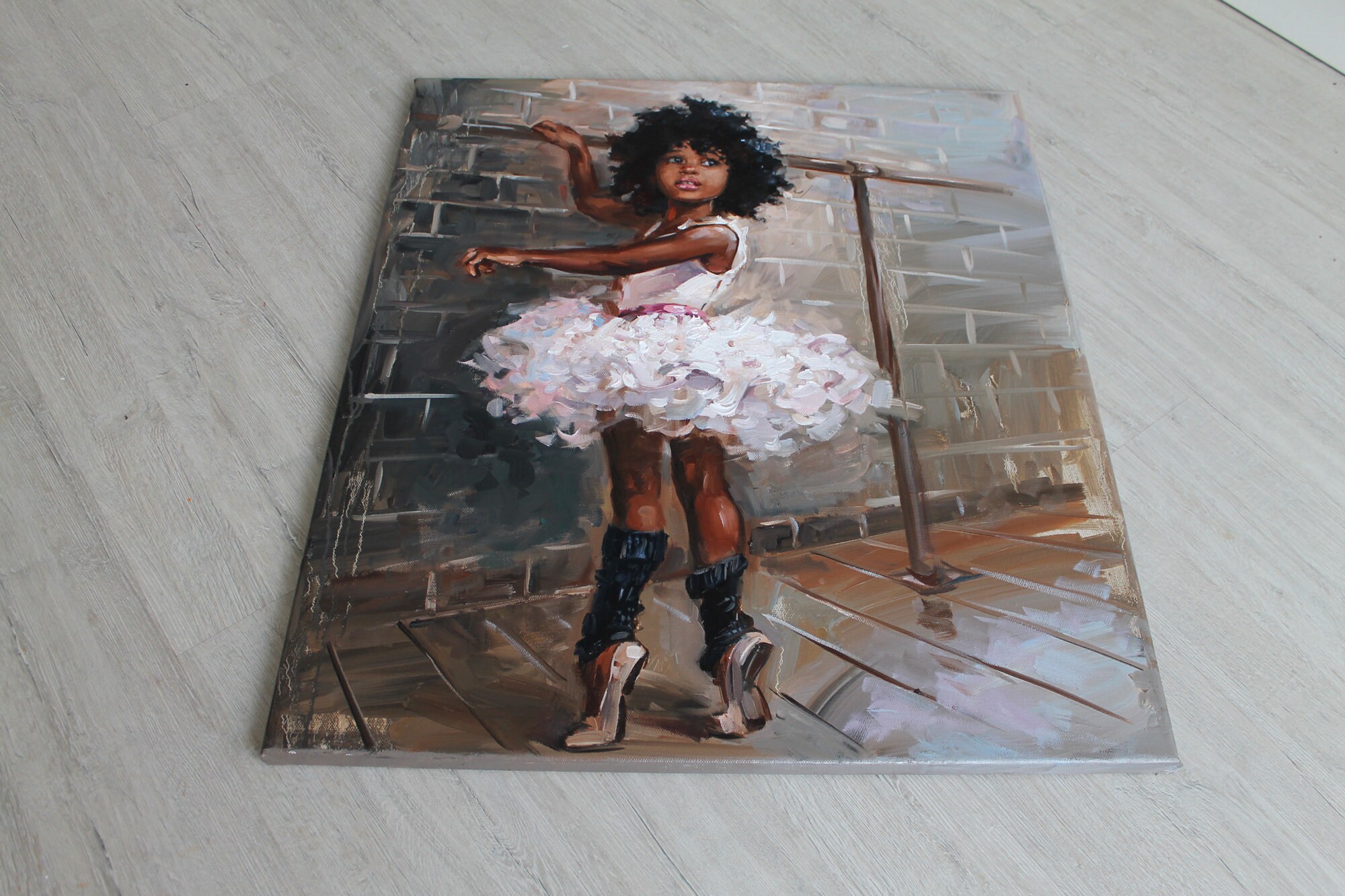 Black Art Ballerina Black Original Painting Little Black | Etsy
