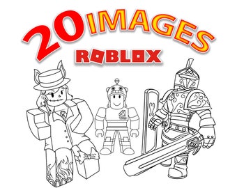 Roblox Coloring Page Etsy - printable free roblox coloring pages