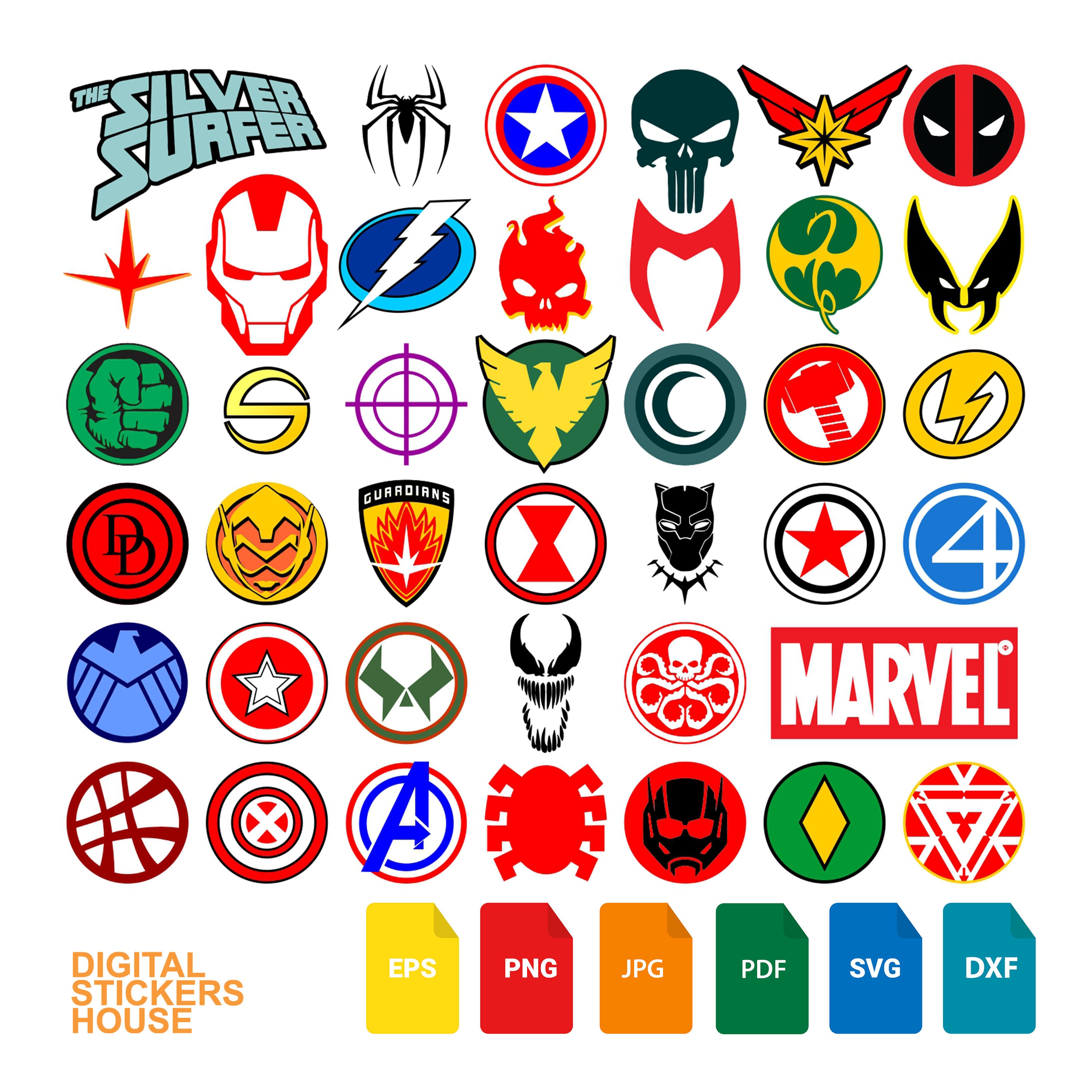Marvel Superhero Logo Svg Marvel Svg Symbol Superheroes Svg Super Hero ...