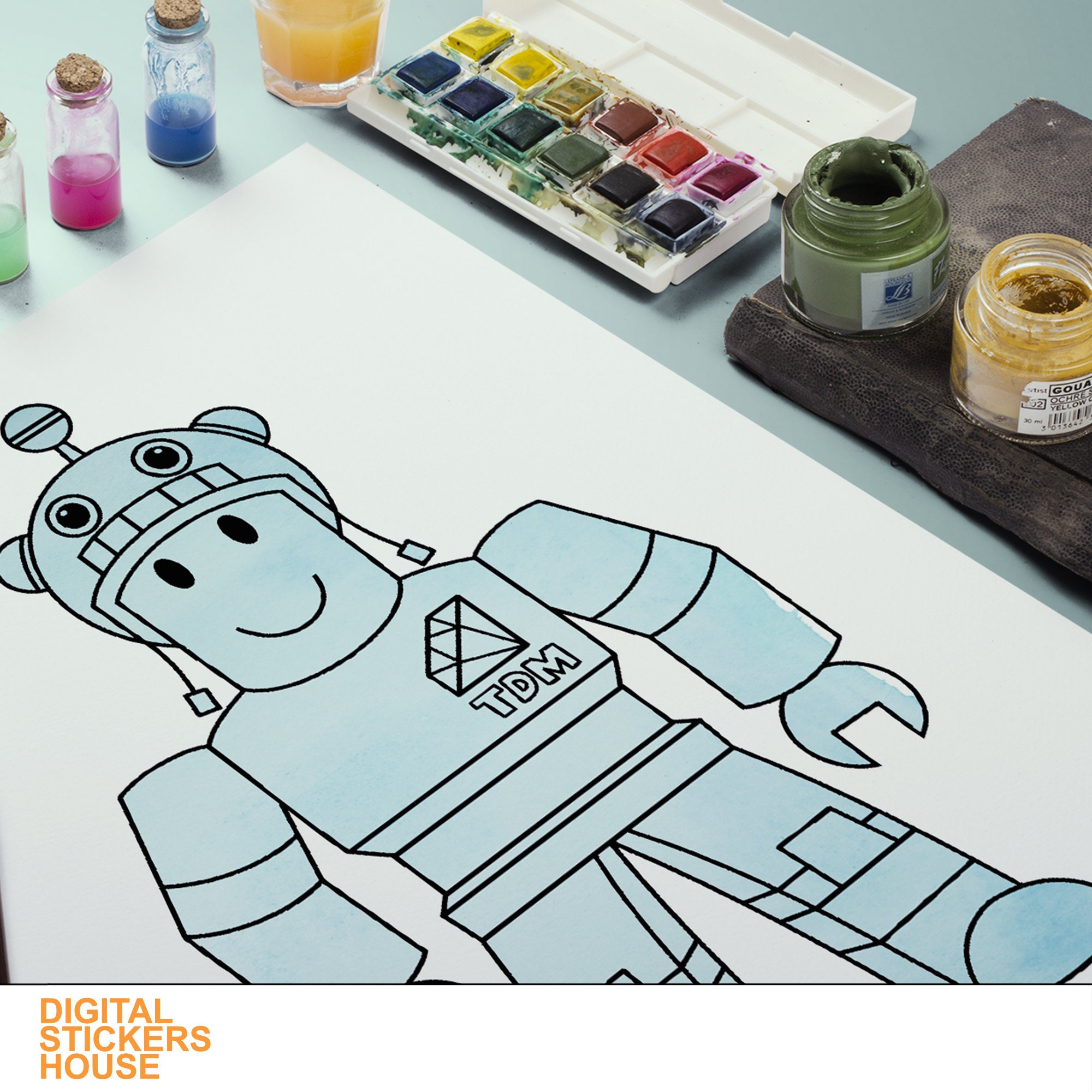 Roblox Printable Coloring Page. 20 Coloring Pages. PDF and | Etsy