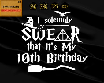 Harry Potter Birthday Svg Etsy