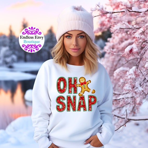 Oh snap gingerbread man sweater discount