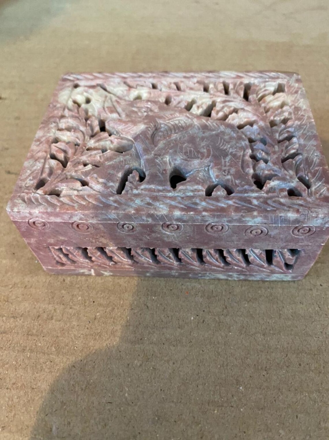 Marble stone box hand carved box jewellery box gift's Etsy