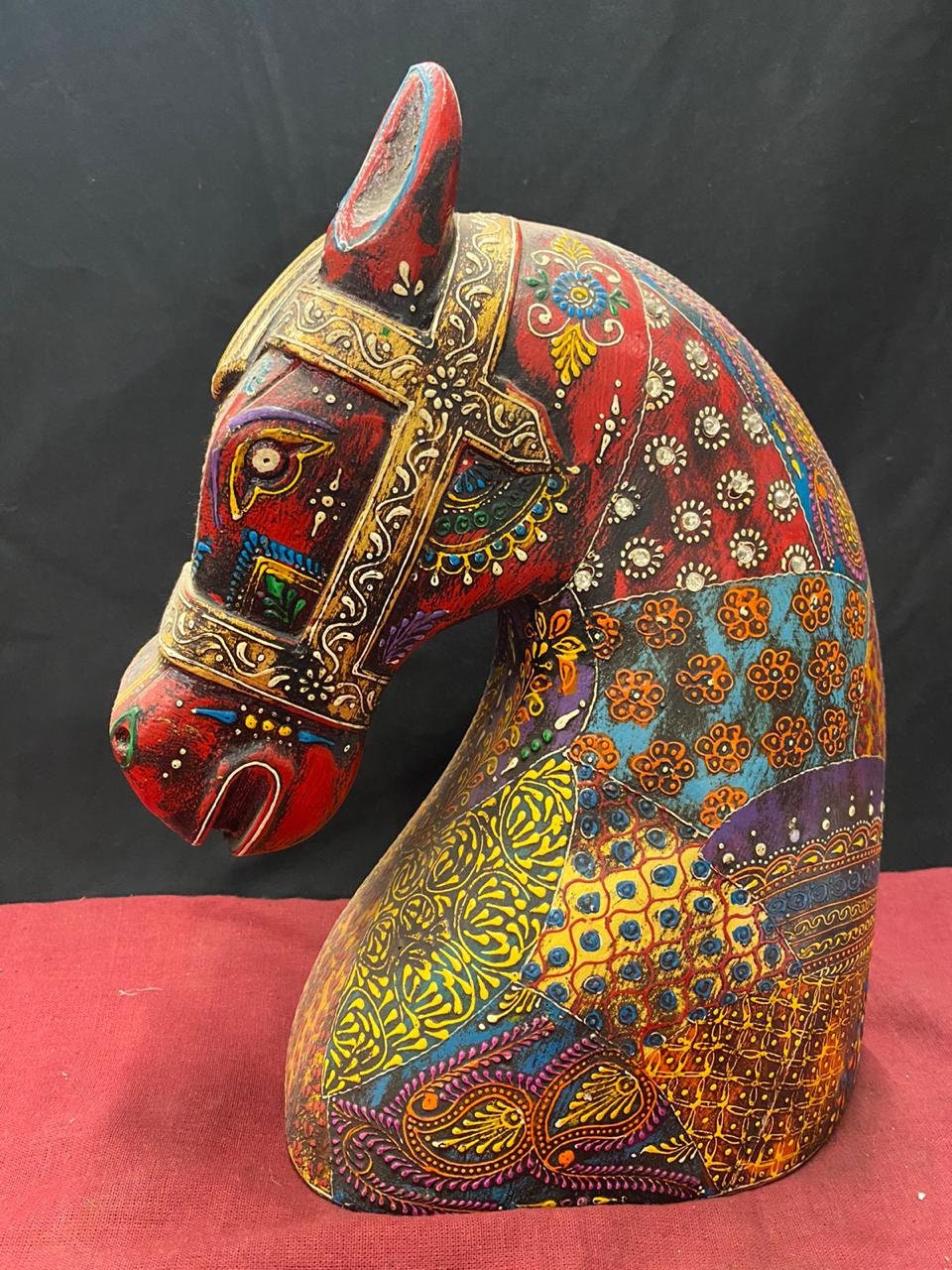 Pferdekopf Statue aus Holz Holzpferd Pferdekopf Statue | Etsy