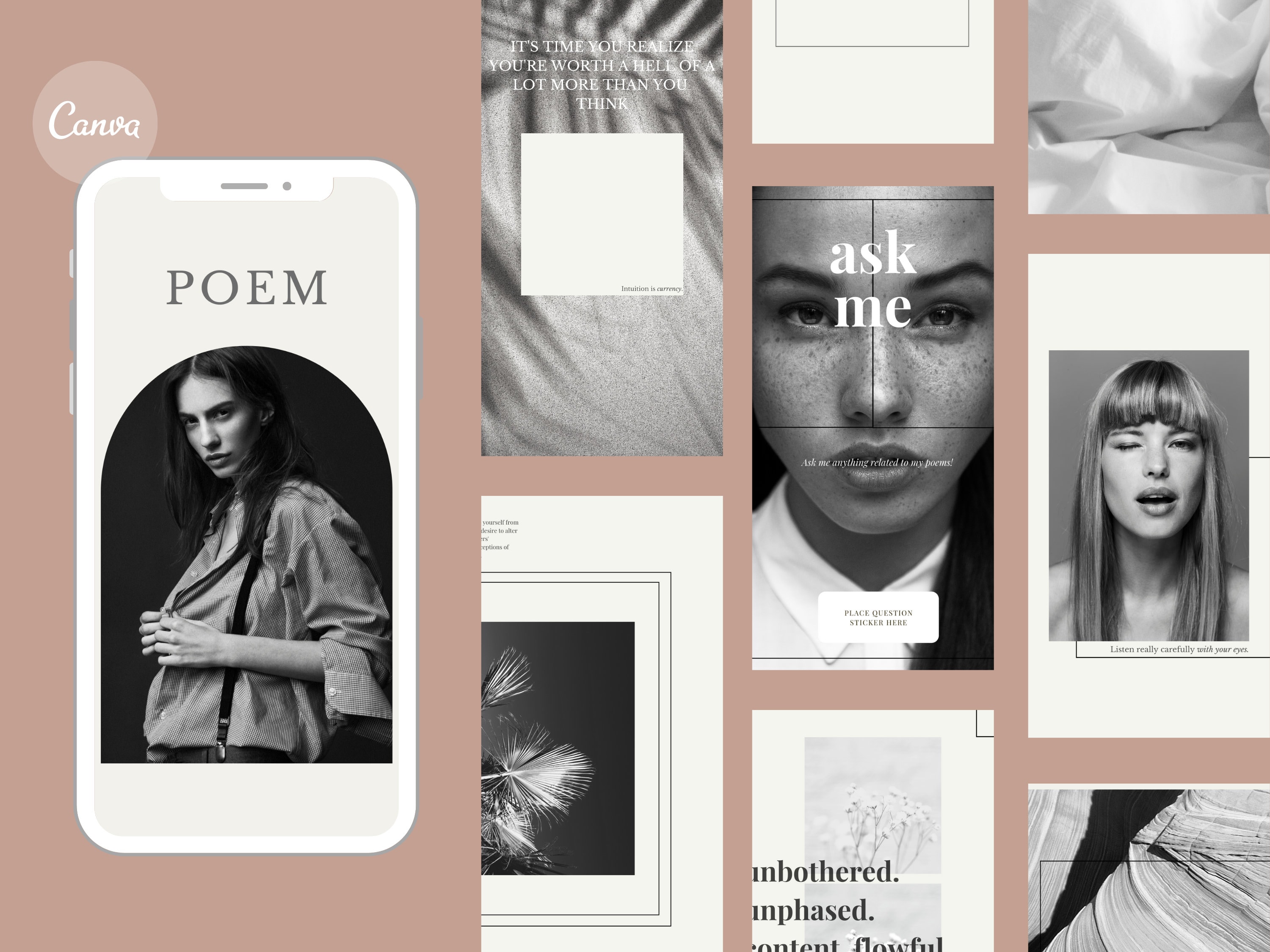 16 Poem Minds Instagram Story Template Instagram Template Etsy UK