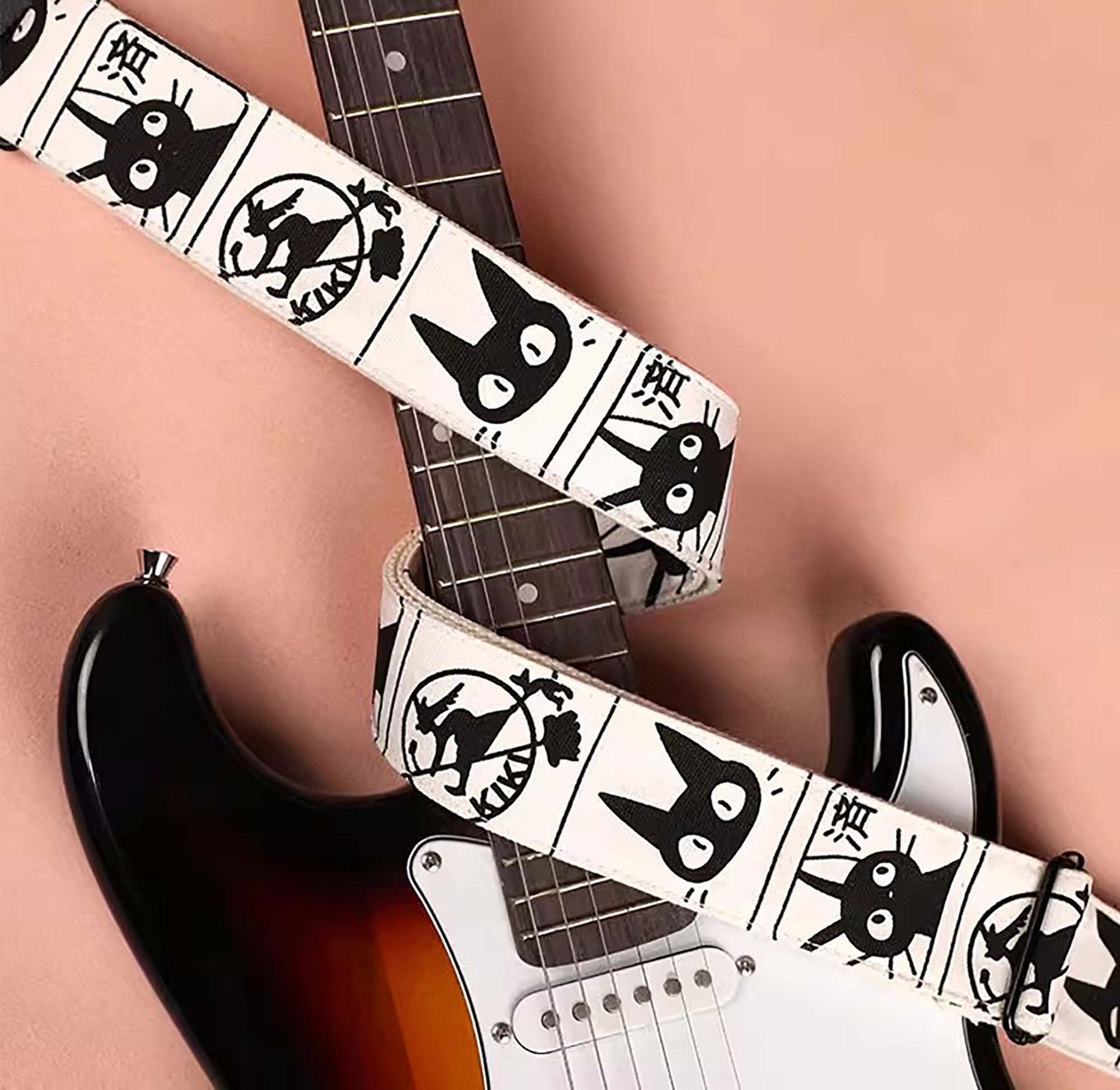 Guitar 2024 strap white