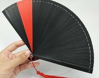 HONSHEN 2 Pack Large Folding Hand Fan, White Chinese Kung Fu Tai Chi Nylon-Cloth Fan For Men And Women Performance, Dance, Decorations, Festival, Gift