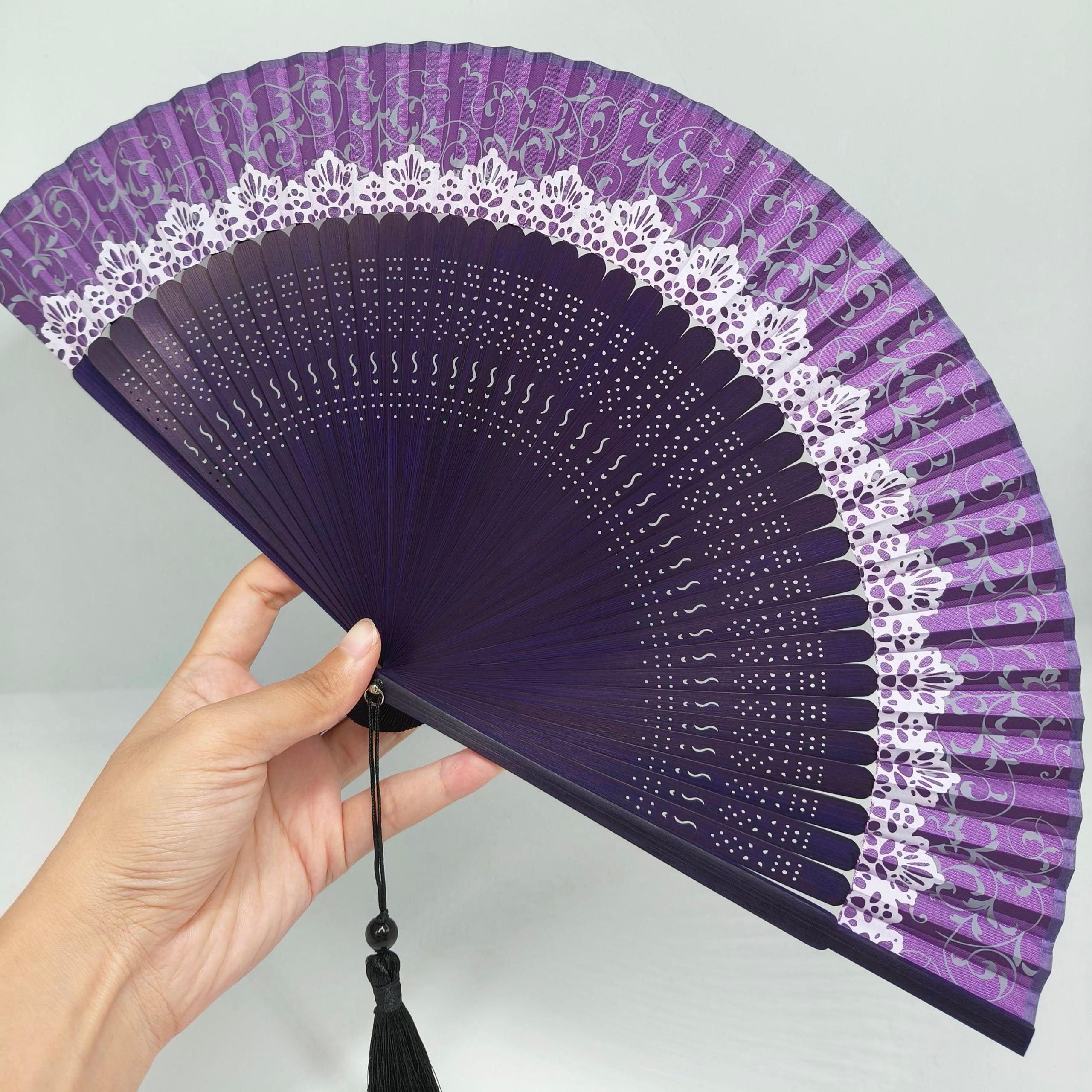 Midnight Black Sakura Fan – The Japanese Shop
