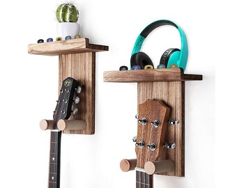 Guitar Hook Wall Mount,Wooden Guitar Hanger, Guitar Accessory,Minimalist Guitar Stand, Guitar Stand Guitar Hanger, Ukulele Wall Mount