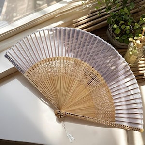 Abanicos plegables portátiles, abanicos de mano para bodas, abanicos para bailes de graduación de verano, abanicos de mano para regalos de fiesta, abanicos de bambú minimalistas, abanicos de danza Hanfu, abanicos hechos a mano