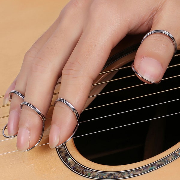 Metal Guitar Picks, Finger Sets Of Guitar Picks, Spring Picks, 4 Picks, Gold Picks, Silver Picks, Gifts For Musicians