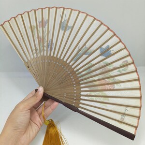 Cute Cat Handheld Fan, Antiquity Fabric Hand Fan, Classical Folding Fan ...