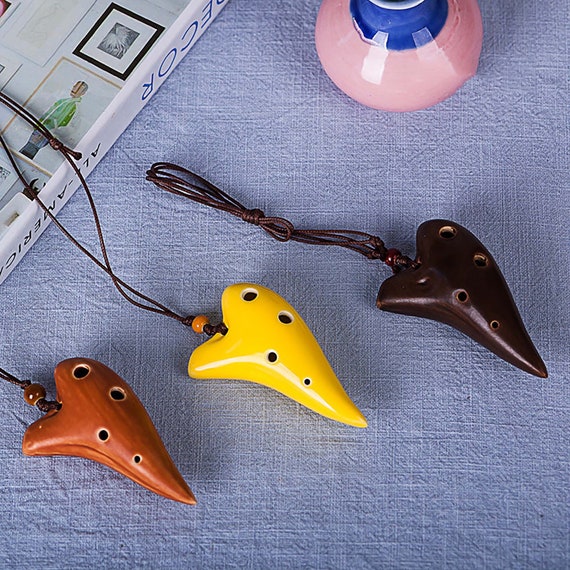 Ocarina 6 Hole Musical Instrument Ceramic Music Lover Mini Ocarina