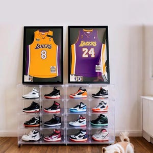 Large Jersey Frame Display Case, Wooden Uniform Display Case, Baseball Football Clothes Display Shadow Box, Gift for Athletes Sports Fans