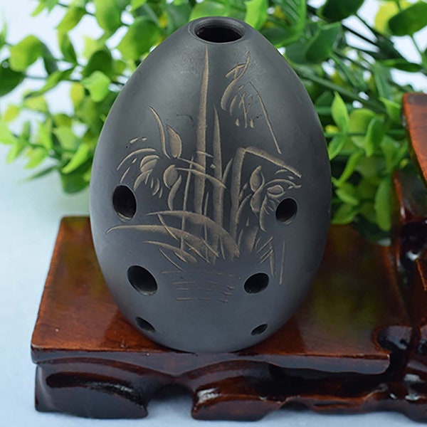 8-Hole Alto C  Ceramic Ocarina, Beginner Ocarina, Child Musical Instrument, Ancient Xun Instrument Ceramic Ocarina, Gift for Music lover