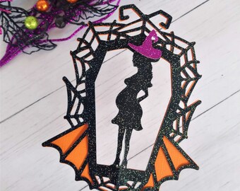 Baby is Brewing Cake Topper, Halloween Baby Shower, Halloween Baby Shower Decorations, A Brewing Baby, Pregnant Witch Cake Topper
