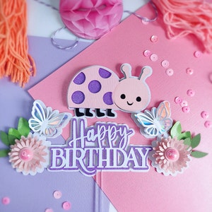 Ladybug Cake Topper, Ladybug Birthday Cake Décor