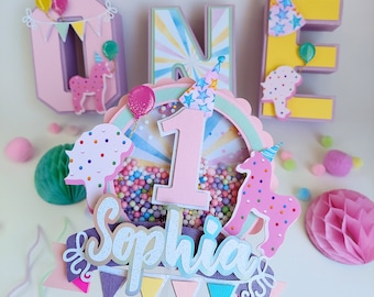 Animal Cookie Cake Topper, Animal Party Cake Topper, Animal Circus Cake Topper