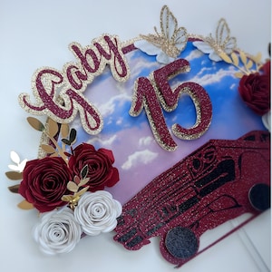 Lowrider, Oldies Cake Topper, Mexican Culture Cake Topper, Quinceñera Lowrider Theme