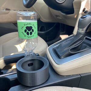 The Puddle Bowl - The Dog & Cat Water Bowl for Your Cars Cup Holder!