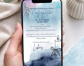Convite de confirmação: Modelo do Canva para personalização