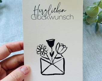 3er-Set Postkarte inkl. Umschläge